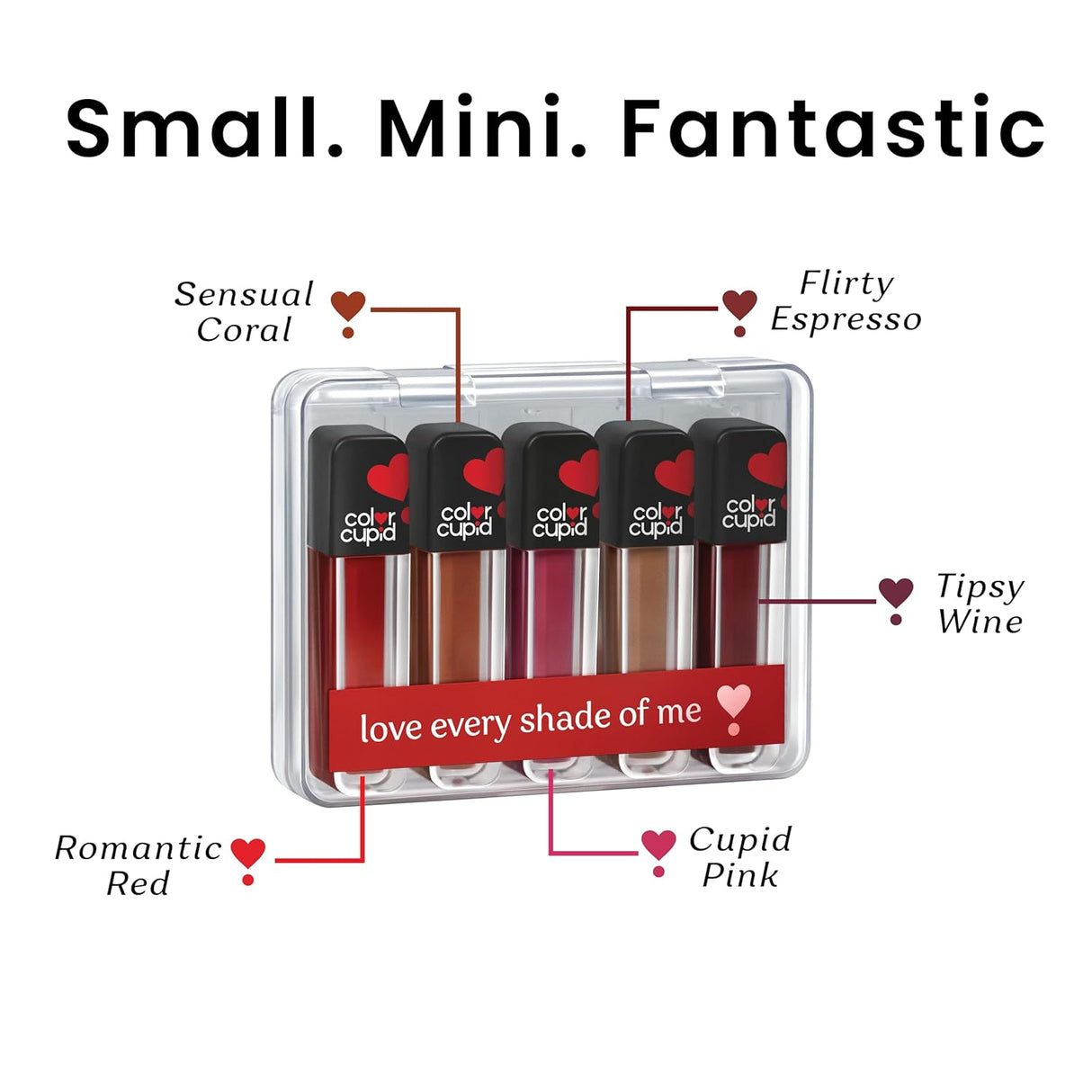 Color Cupid Matte Intense Color 18 - Hour Stay Liquid Lipstick | Infused with Hyaluronic Acid & Ceramide | Transfer Proof & Kiss Proof| Forever Love - Sweetheart Mocha | 1.5 ml - Vamzn#