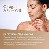 Charcoal Scrub Face Foot & Body Exfoliator Infused with Collagen and Stem Cell Natural Exfoliating Salt Body Scrub for Toning Skin Cellulite Skin Care Body by M3 Naturals - Vamzn#