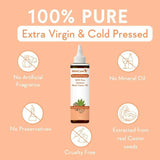 Wishcare 100% Pure Cold Pressed Extra-Virgin Coconut Oil & Jamaican Black Castor Oil