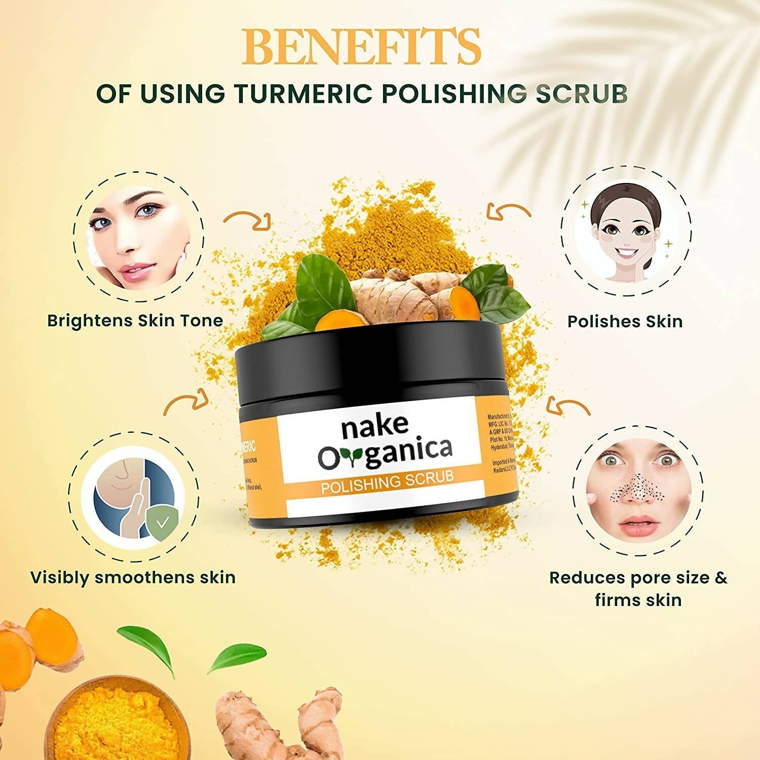 Nake Organica Turmeric Polishing Scrub