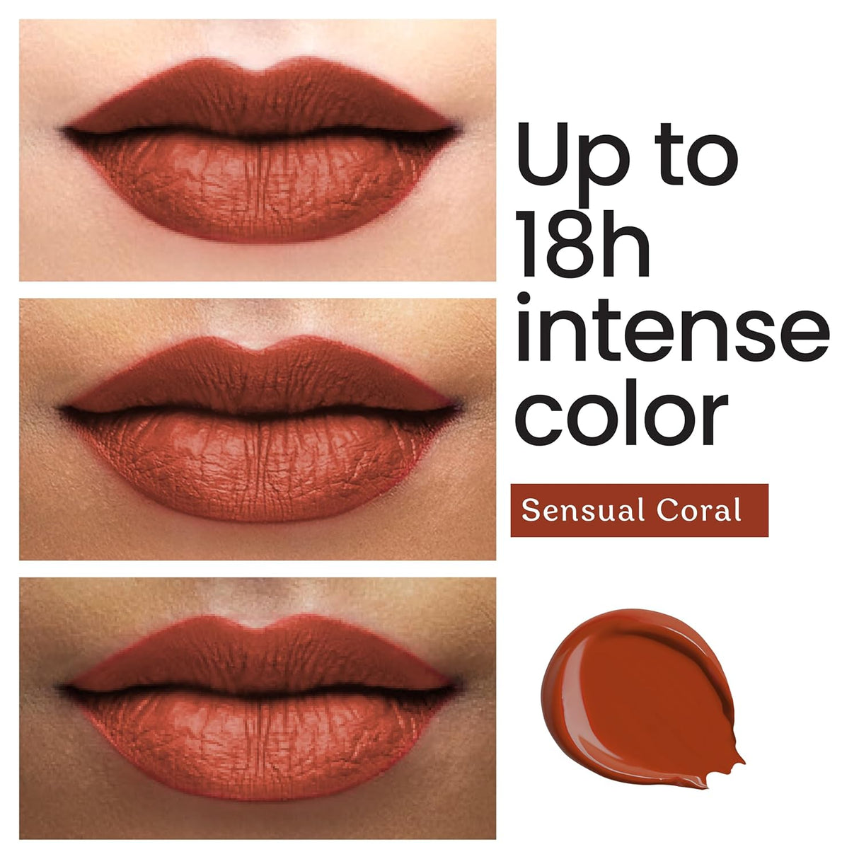Color Cupid Matte Intense Color 18 - Hour Stay Liquid Lipstick | Infused with Hyaluronic Acid & Ceramide | Transfer Proof & Kiss Proof| Forever Love - Sweetheart Mocha | 1.5 ml - Vamzn#