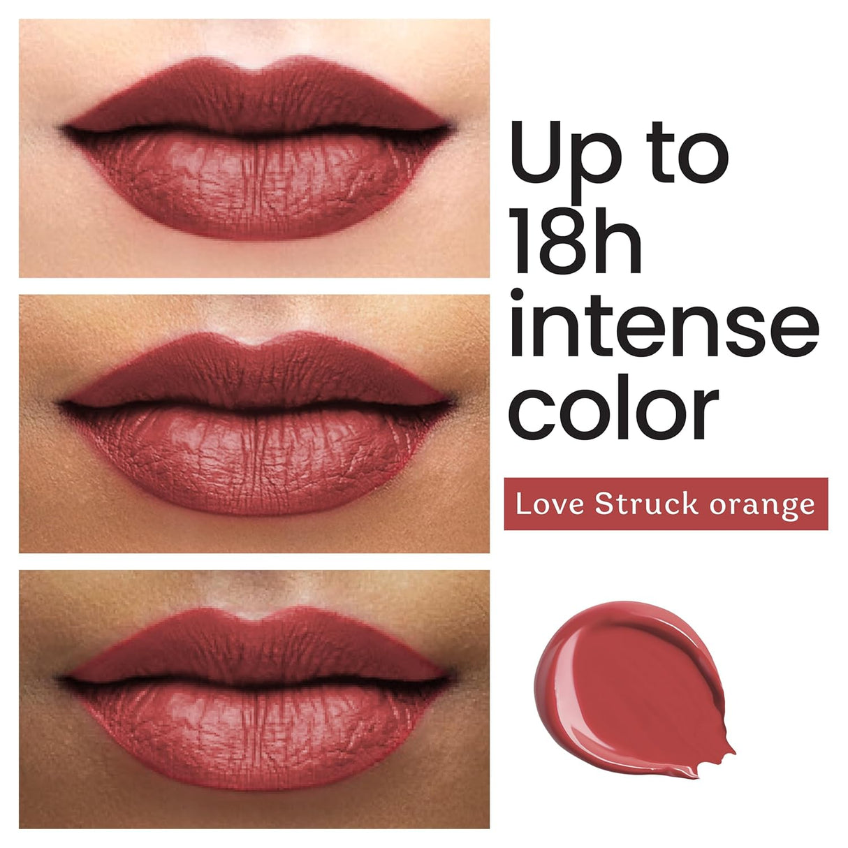 Color Cupid Matte Intense Color 18 - Hour Stay Liquid Lipstick | Infused with Hyaluronic Acid & Ceramide | Transfer Proof & Kiss Proof| Forever Love - Sweetheart Mocha | 1.5 ml - Vamzn#