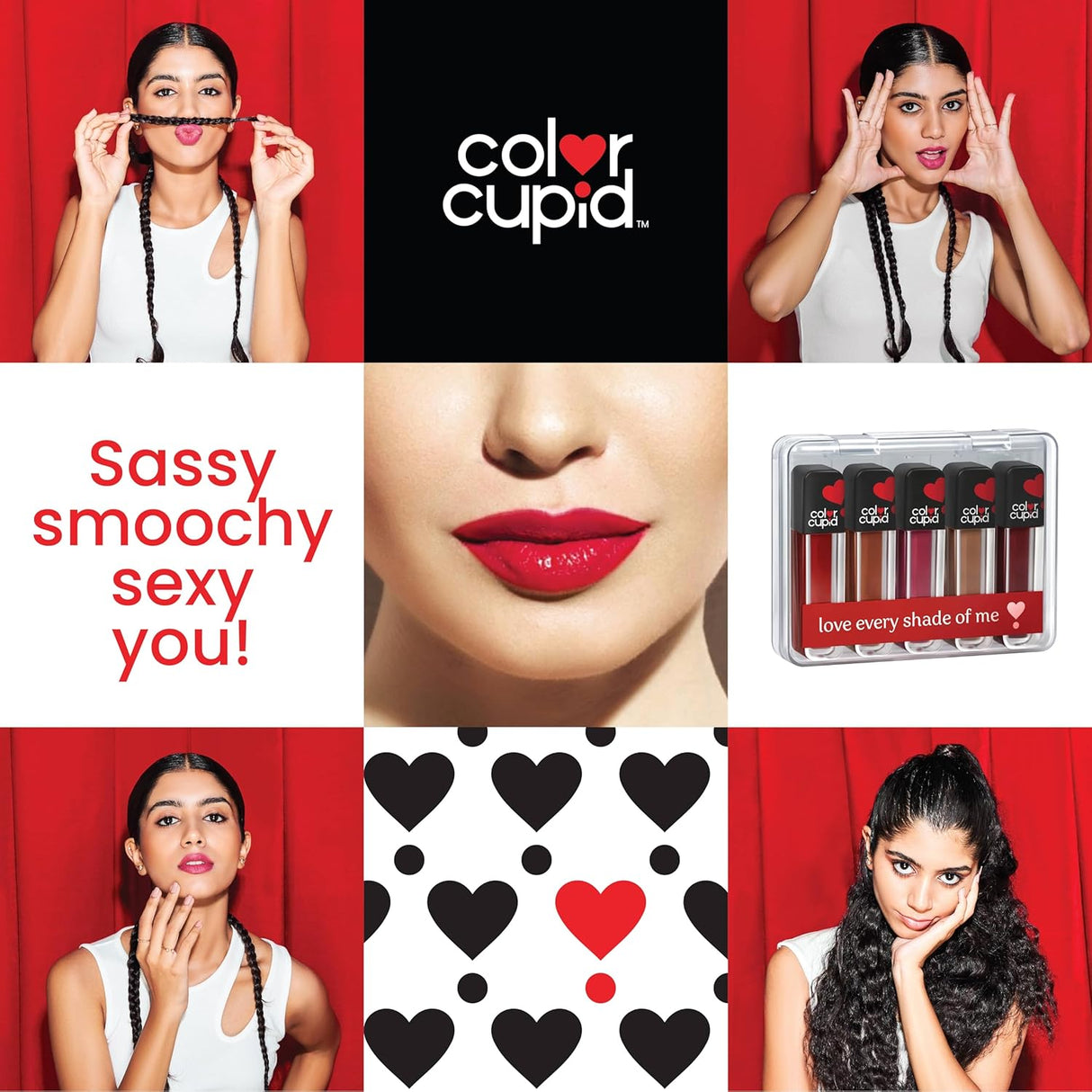 Color Cupid Matte Intense Color 18 - Hour Stay Liquid Lipstick | Infused with Hyaluronic Acid & Ceramide | Transfer Proof & Kiss Proof| Forever Love - Sweetheart Mocha | 1.5 ml - Vamzn#