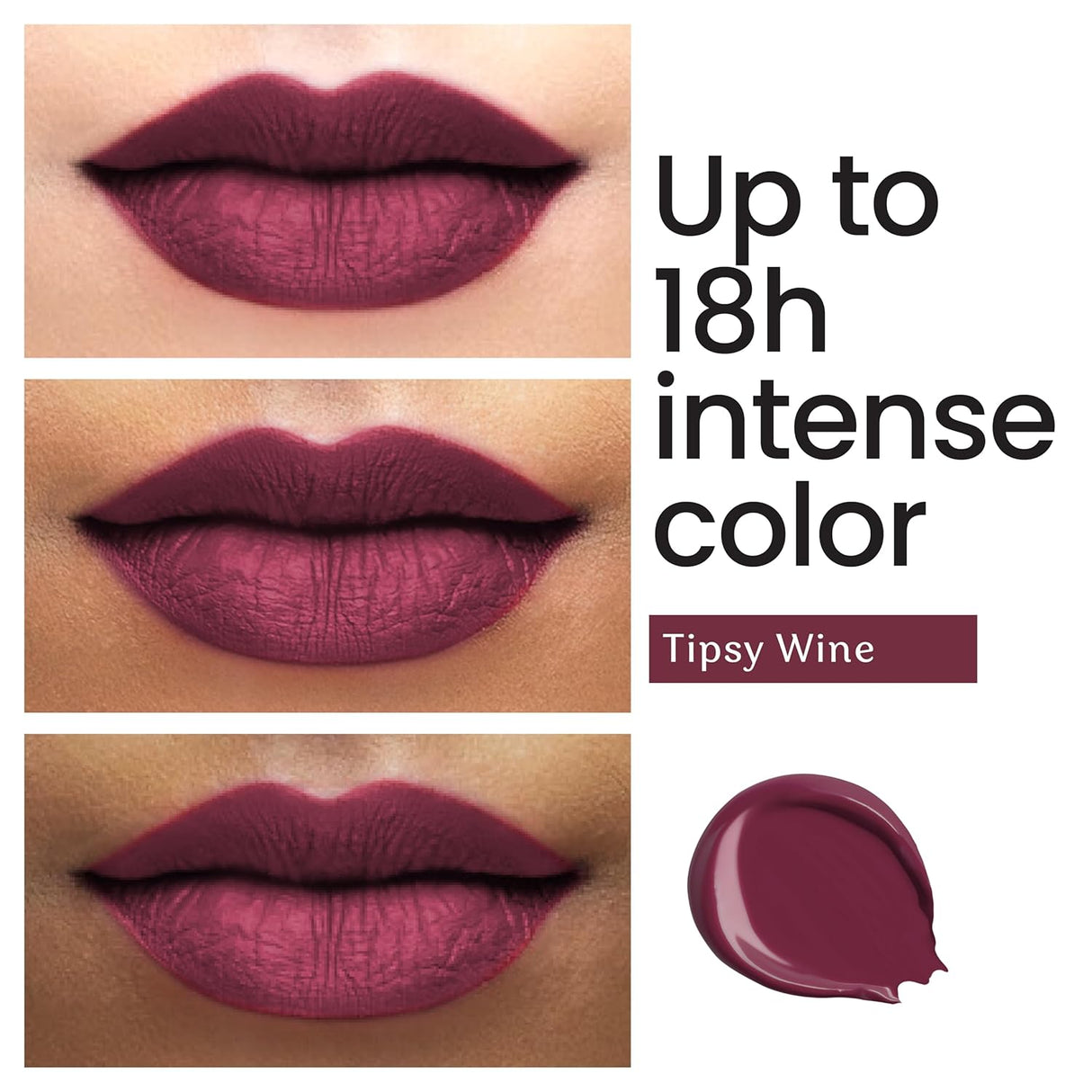 Color Cupid Matte Intense Color 18 - Hour Stay Liquid Lipstick | Infused with Hyaluronic Acid & Ceramide | Transfer Proof & Kiss Proof| Forever Love - Sweetheart Mocha | 1.5 ml - Vamzn#