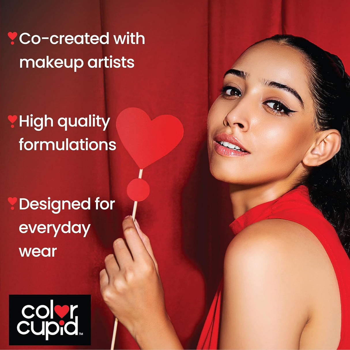 Color Cupid Matte Intense Color 18 - Hour Stay Liquid Lipstick | Infused with Hyaluronic Acid & Ceramide | Transfer Proof & Kiss Proof| Forever Love - Sweetheart Mocha | 1.5 ml - Vamzn#