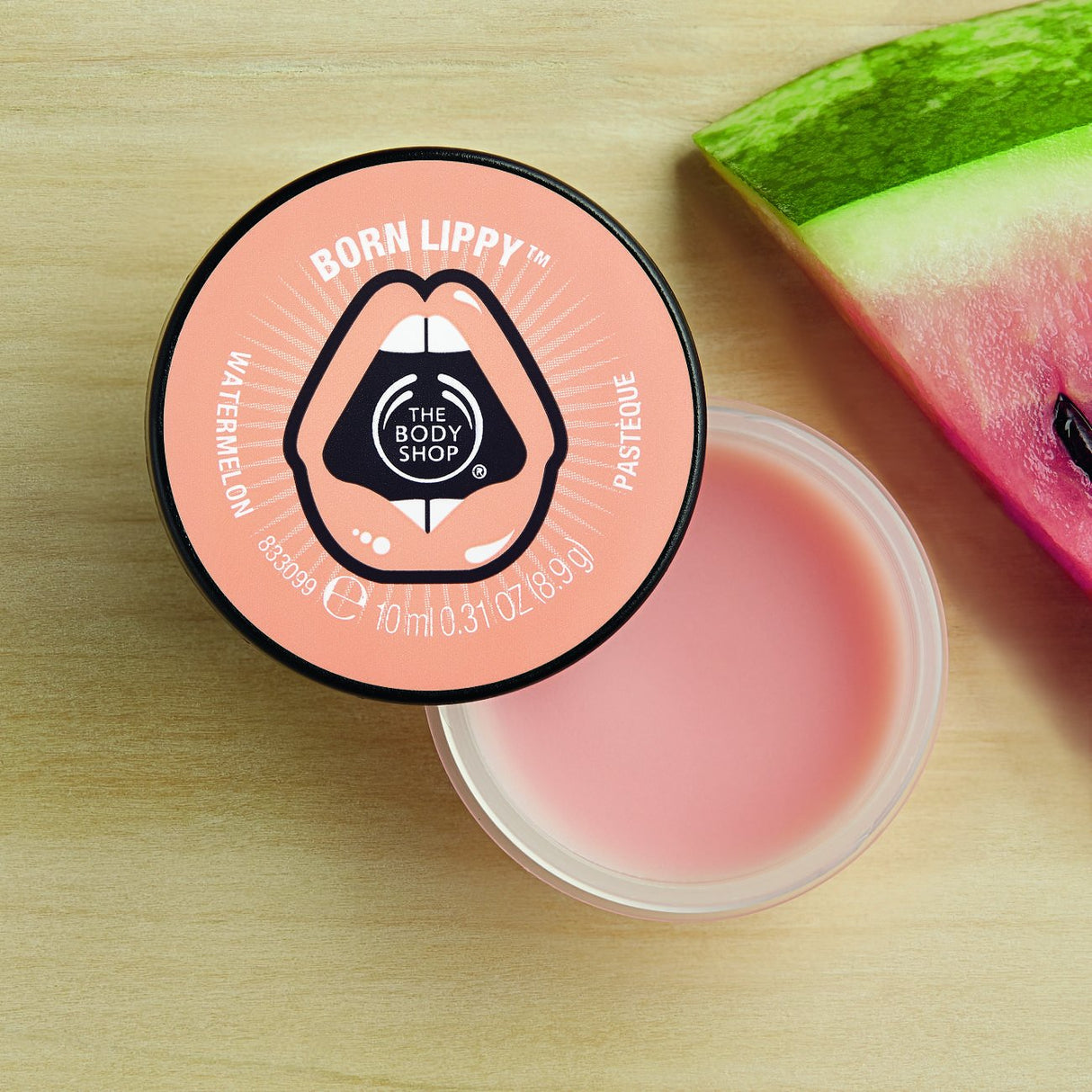 The Body Shop Born Lippy Pot Lip Balm (Watermelon)