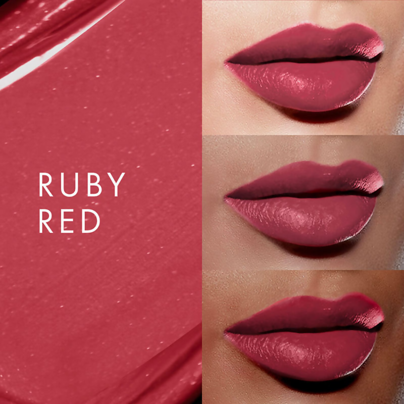 Lakme 9 To 5 Primer + Shine Lipstick - Ruby Red