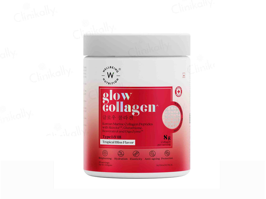 Wellbeing Nutrition Glow Korean Marine Collagen Powder - Tropical Bliss Flavour