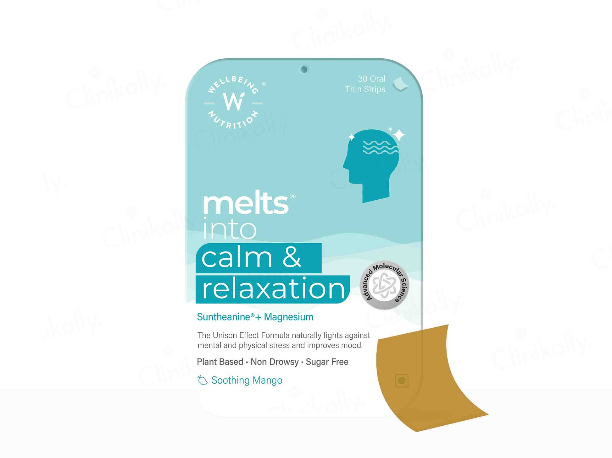 Wellbeing Nutrition Melts Into Calm & Relaxation Oral Strip - Soothing Mango Flavour