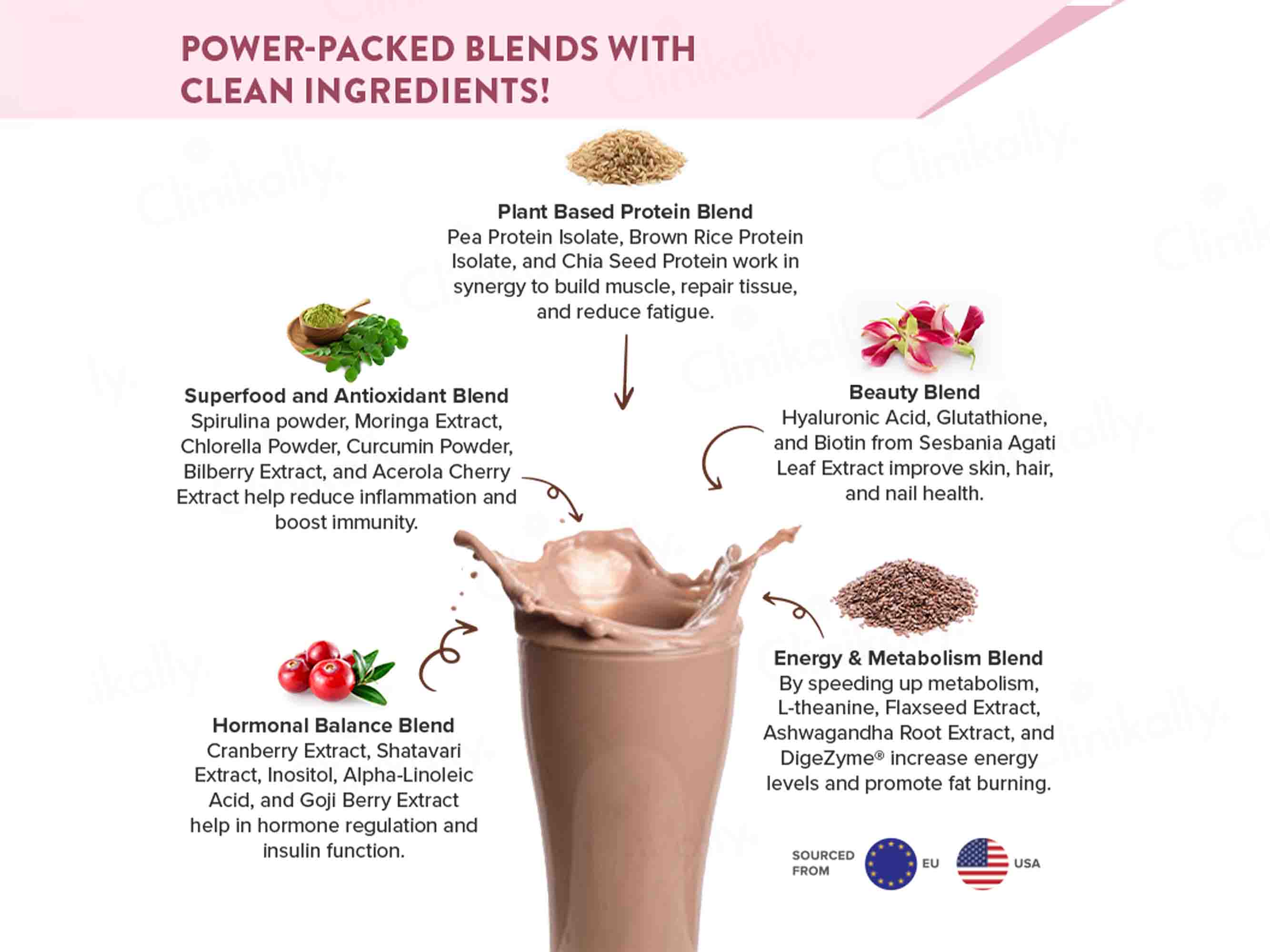 Wellbeing Nutrition Her Superfood Plant Protein Powder For Women - Chocolate Peanut Butter Flavour