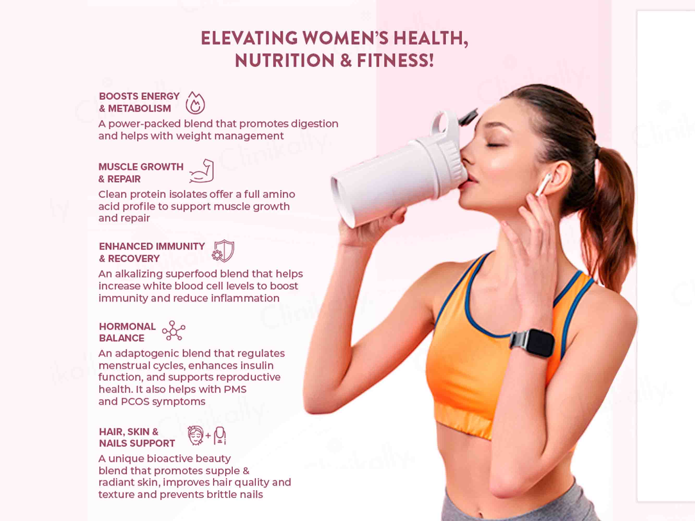 Wellbeing Nutrition Her Superfood Plant Protein Powder For Women - Chocolate Peanut Butter Flavour