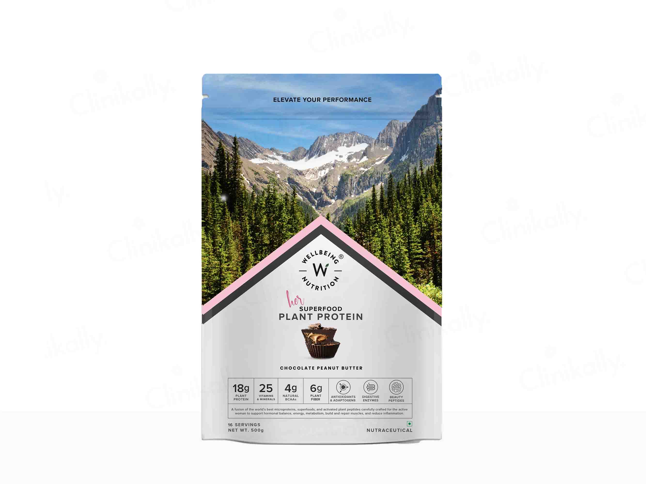Wellbeing Nutrition Her Superfood Plant Protein Powder For Women - Chocolate Peanut Butter Flavour