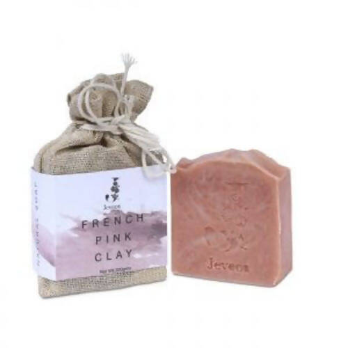 Jeveos Natural Handmade French Pink Clay Soap