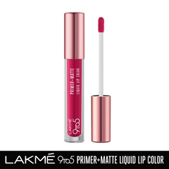 Lakme 9to5 Primer + Matte Liquid Lip Color - MP2 Power Pink