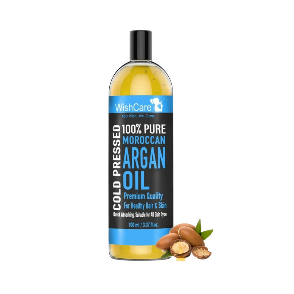 Wishcare 100% Pure Cold Pressed & Natural Moroccan Argan Oil