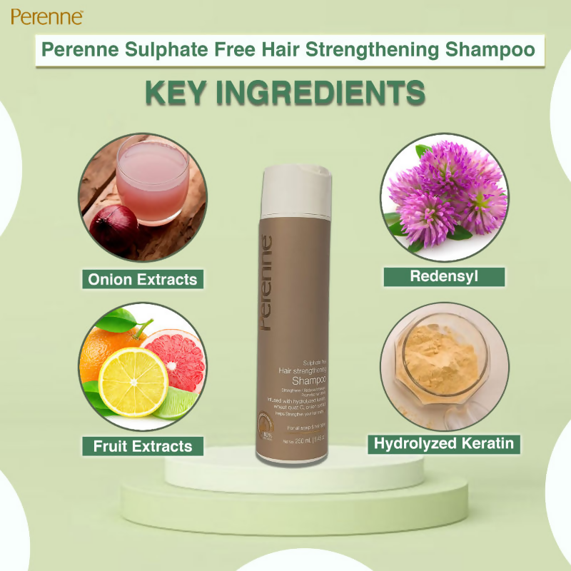Perenne Sulphate Free Hair Strengthening Shampoo