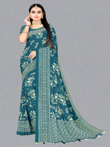 Mehandi Green Georgette Saree