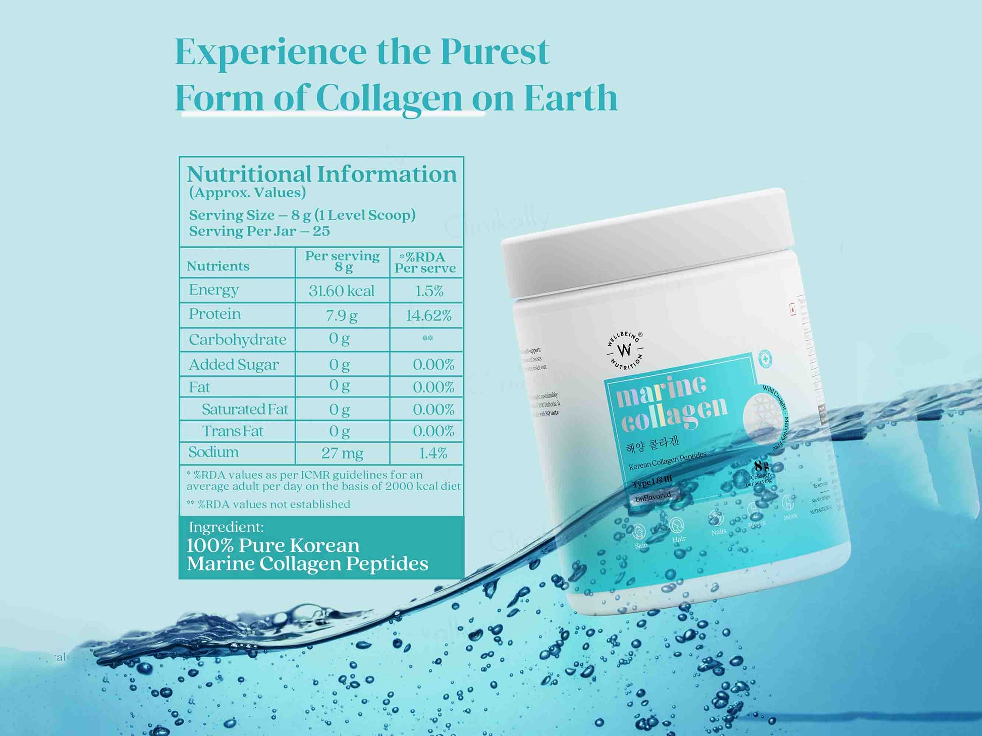 Wellbeing Nutrition Korean Marine Collagen Powder