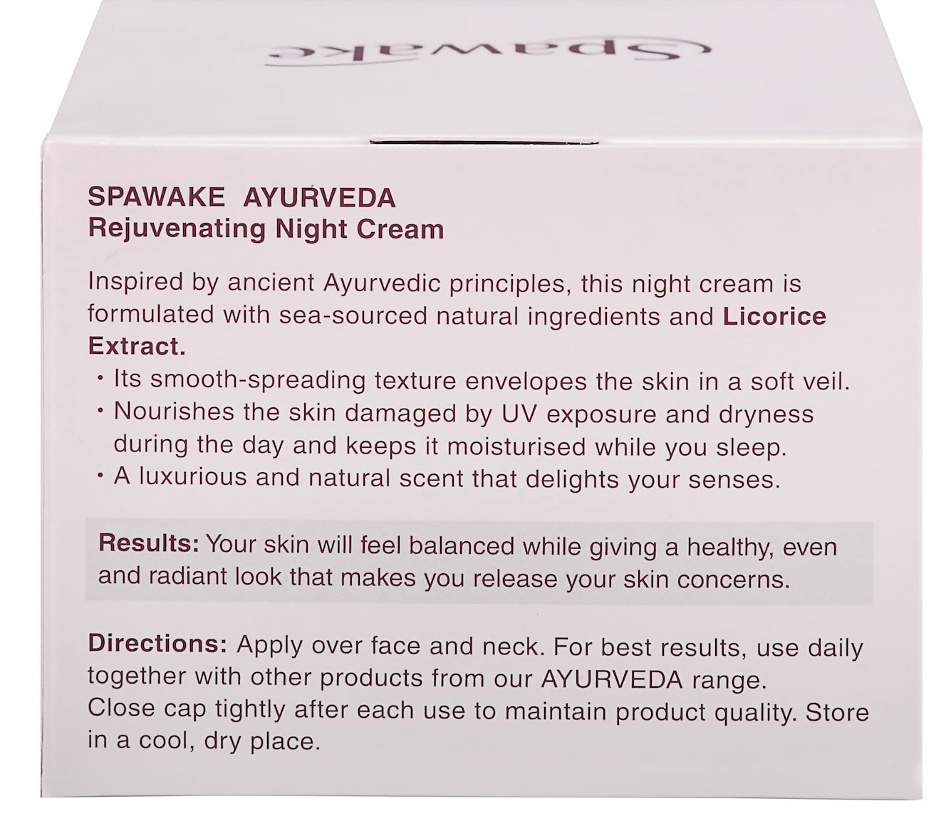 Spawake Ayurveda Rejuvenating Night Cream