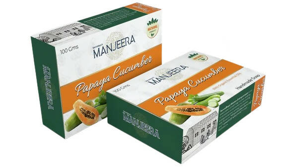 Manjeera Papaya Cucumber Hand Made Soap