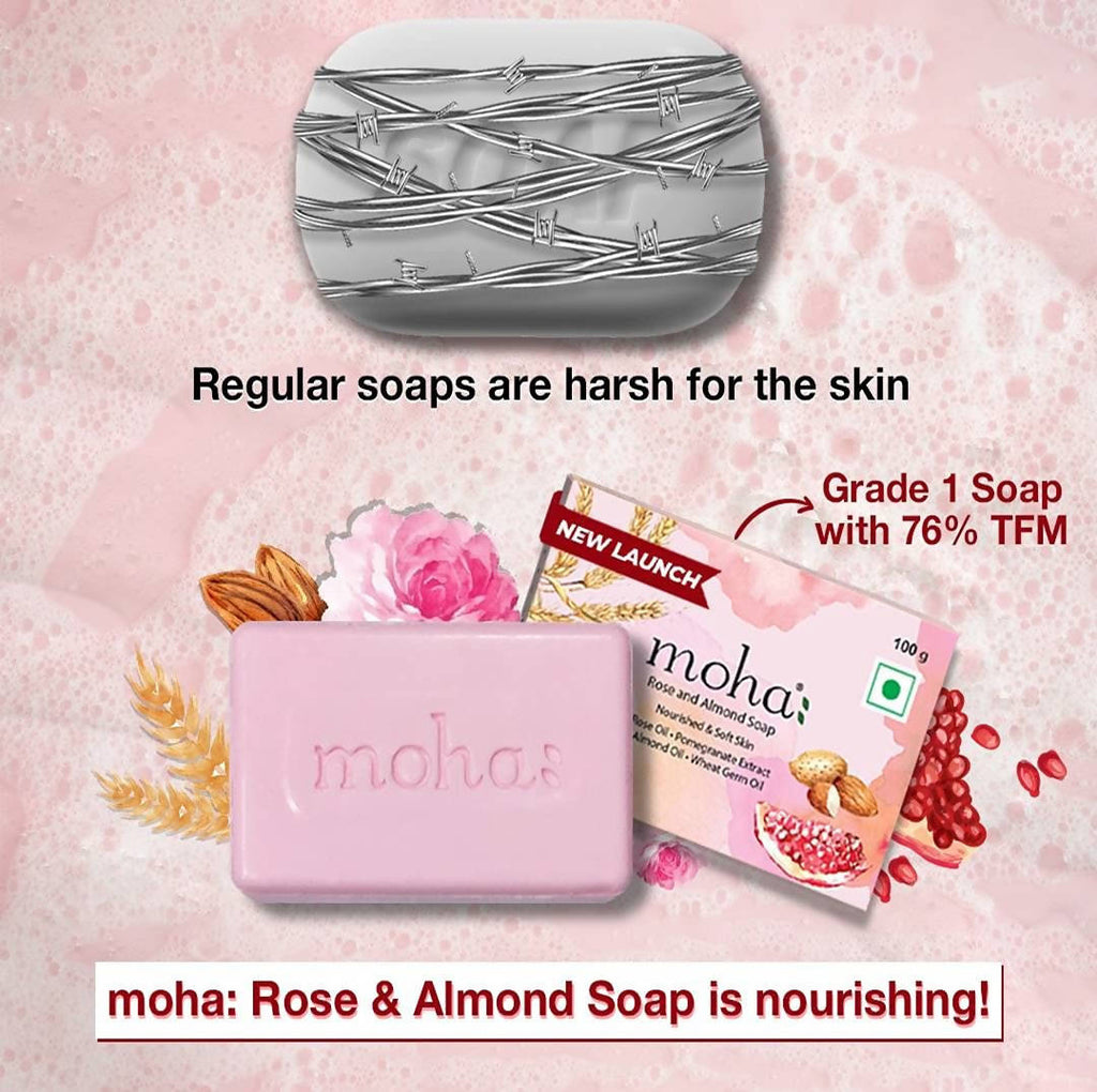 Moha Rose and Almond Soap