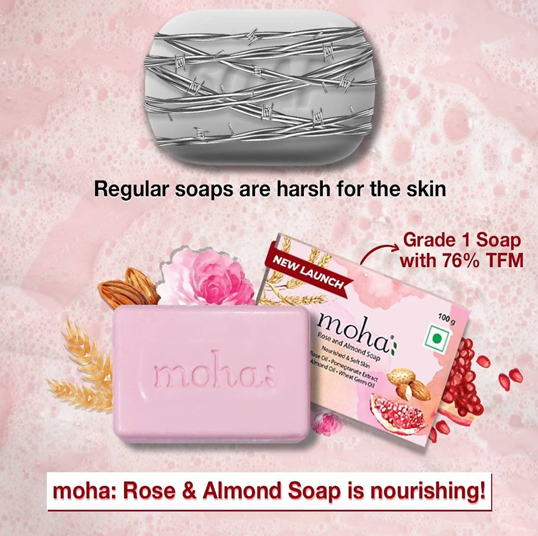Moha Rose and Almond Soap