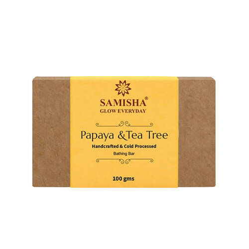 Samisha Organic Papaya & Tea Tree Skin Lightening Bathing Bar
