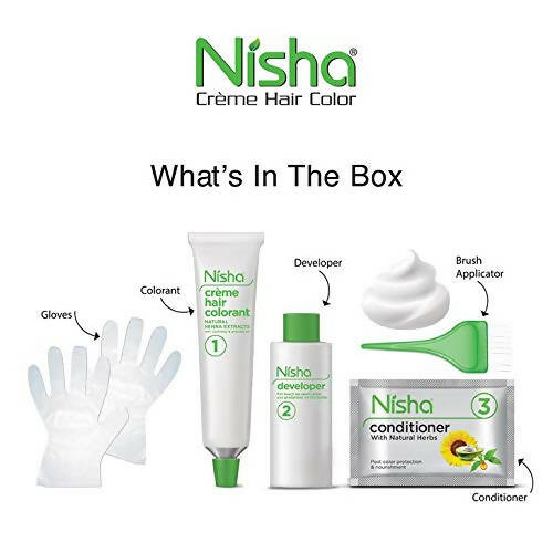 Nisha Creme Hair Color Dark Brown