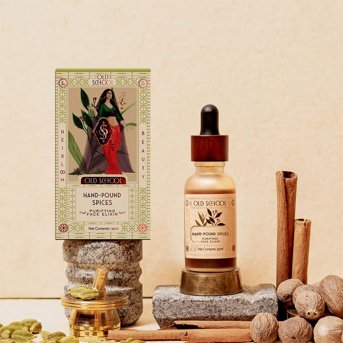 Old School Rituals Hand-Pound Spices Purifying Face Elixir