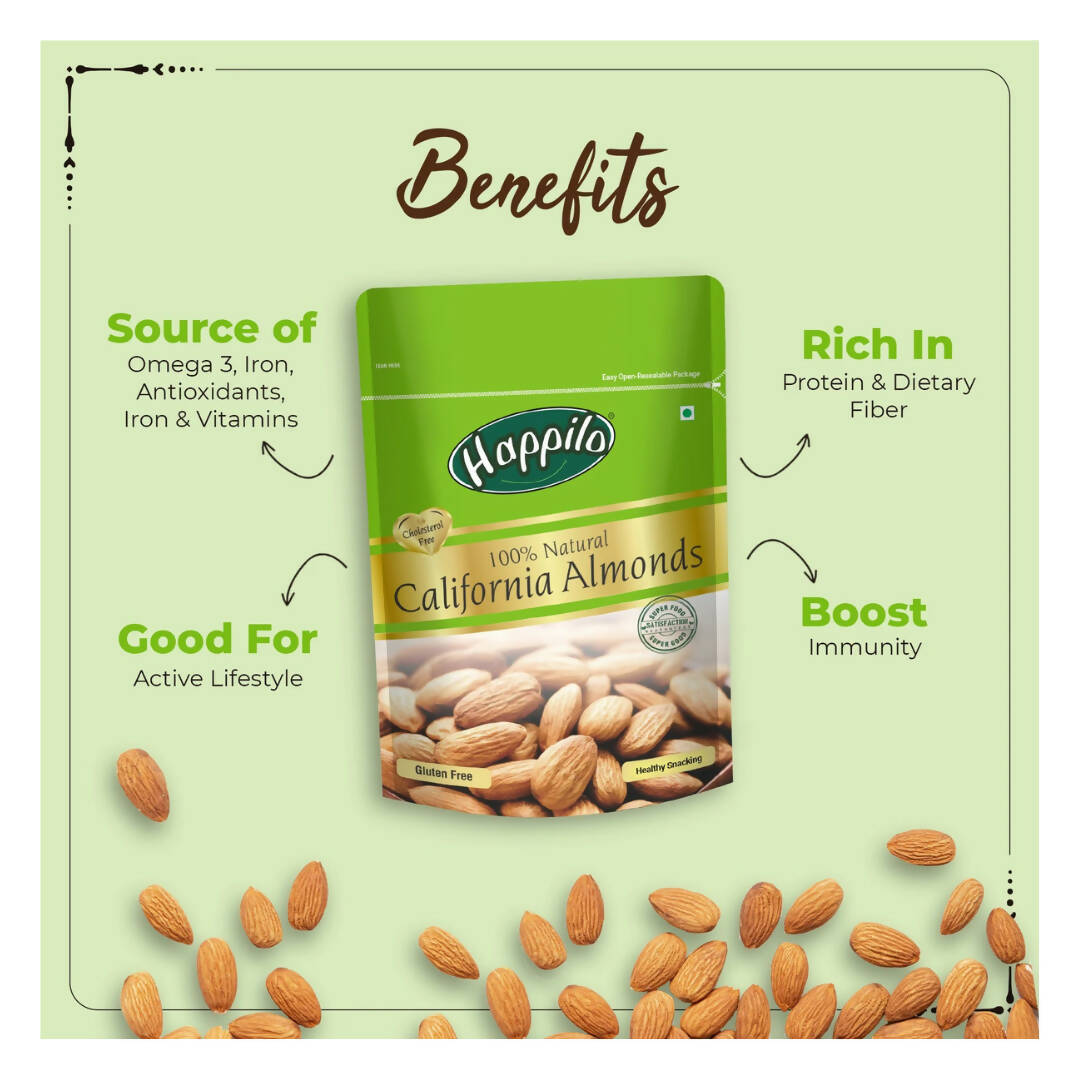 Happilo 100% Natural Premium California Almonds