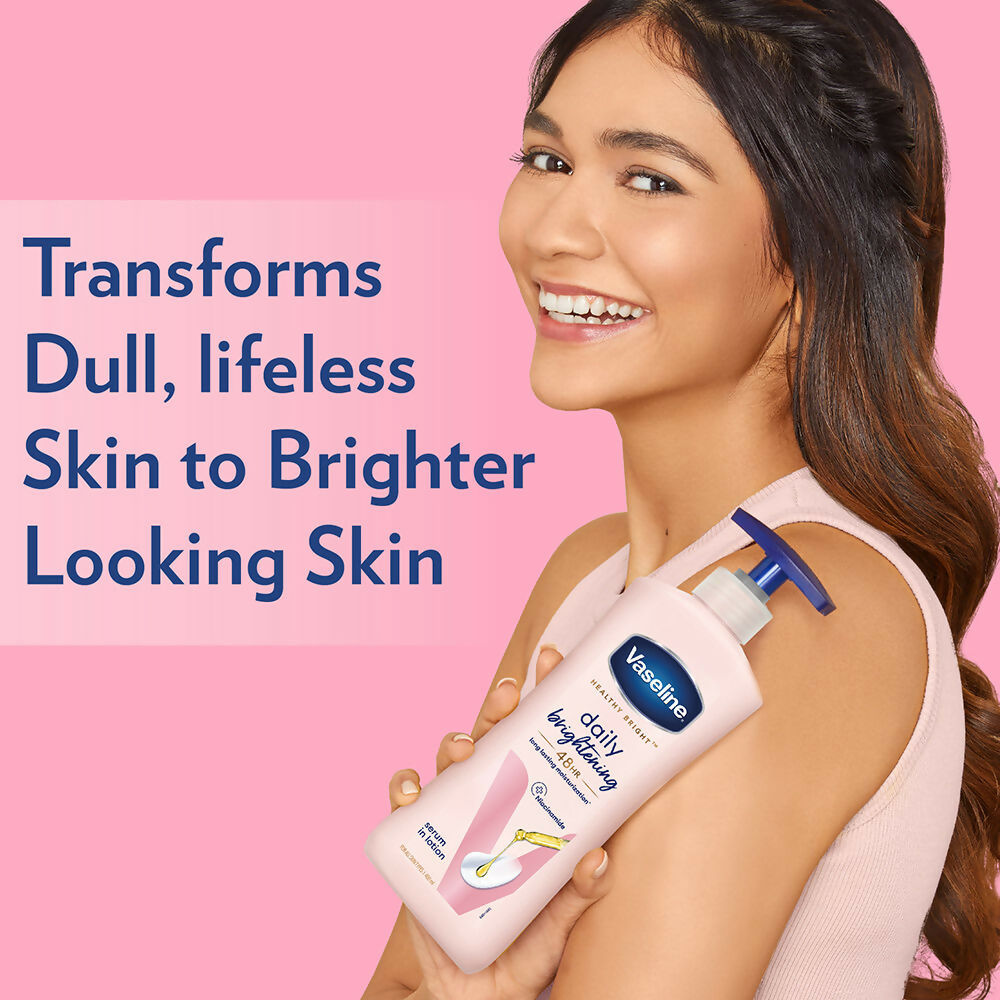Vaseline Healthy Bright Daily Brightening Body Lotion & Sun Protect SPF 30 Body Lotion Combo