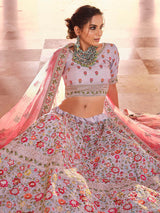 Grey Designer Hand work Lehenga