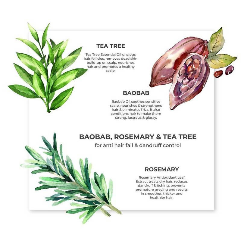 Juicy Chemistry Baobab Rosemary & Tea Tree Organic Shampoo