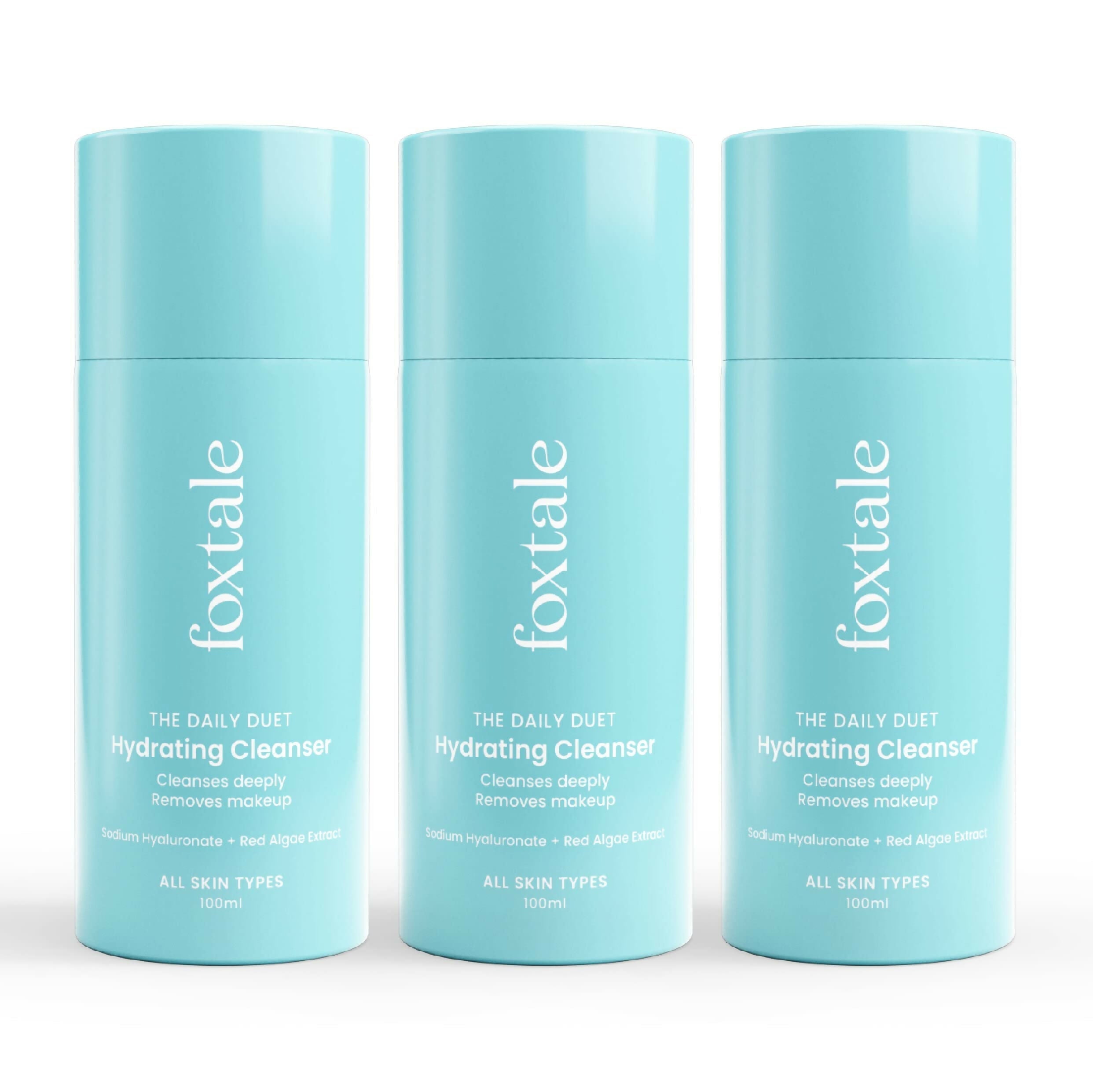 Foxtale The Daily Duet Gentle Cleanser Hydrating Face Wash For Pore Cleansing, Dirt Control, Makeup Remover, For All Skin Types