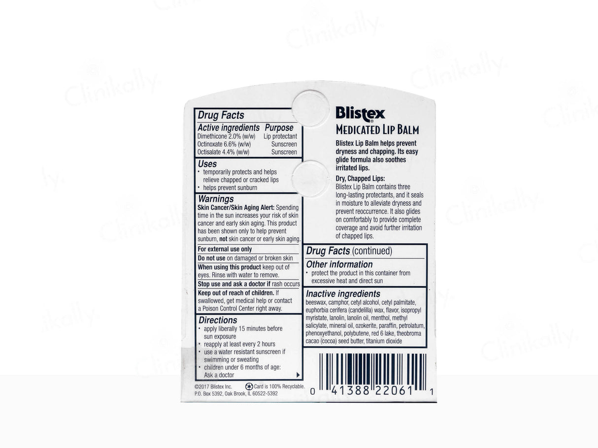 Blistex Medicated Lip Balm SPF 15