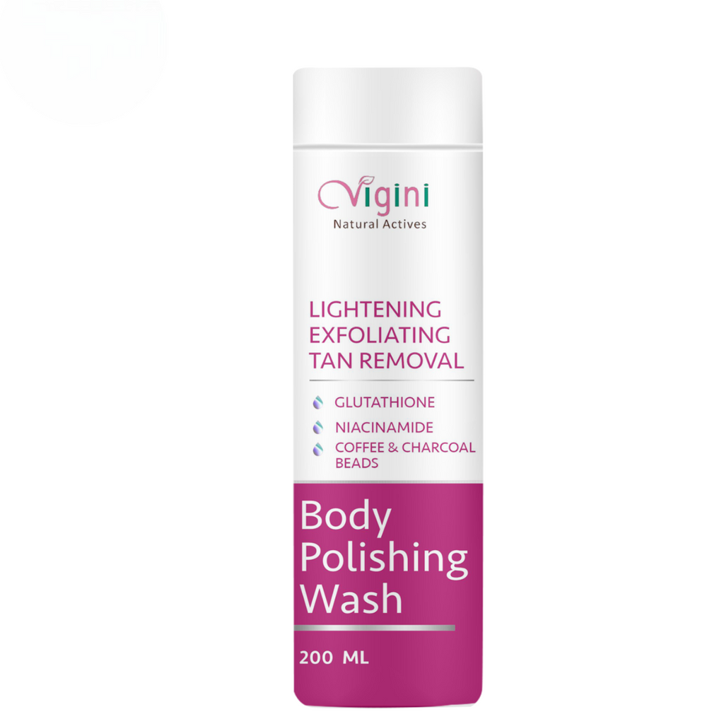 Vigini Lightening Brightening Body Polishing Wash for Men Women