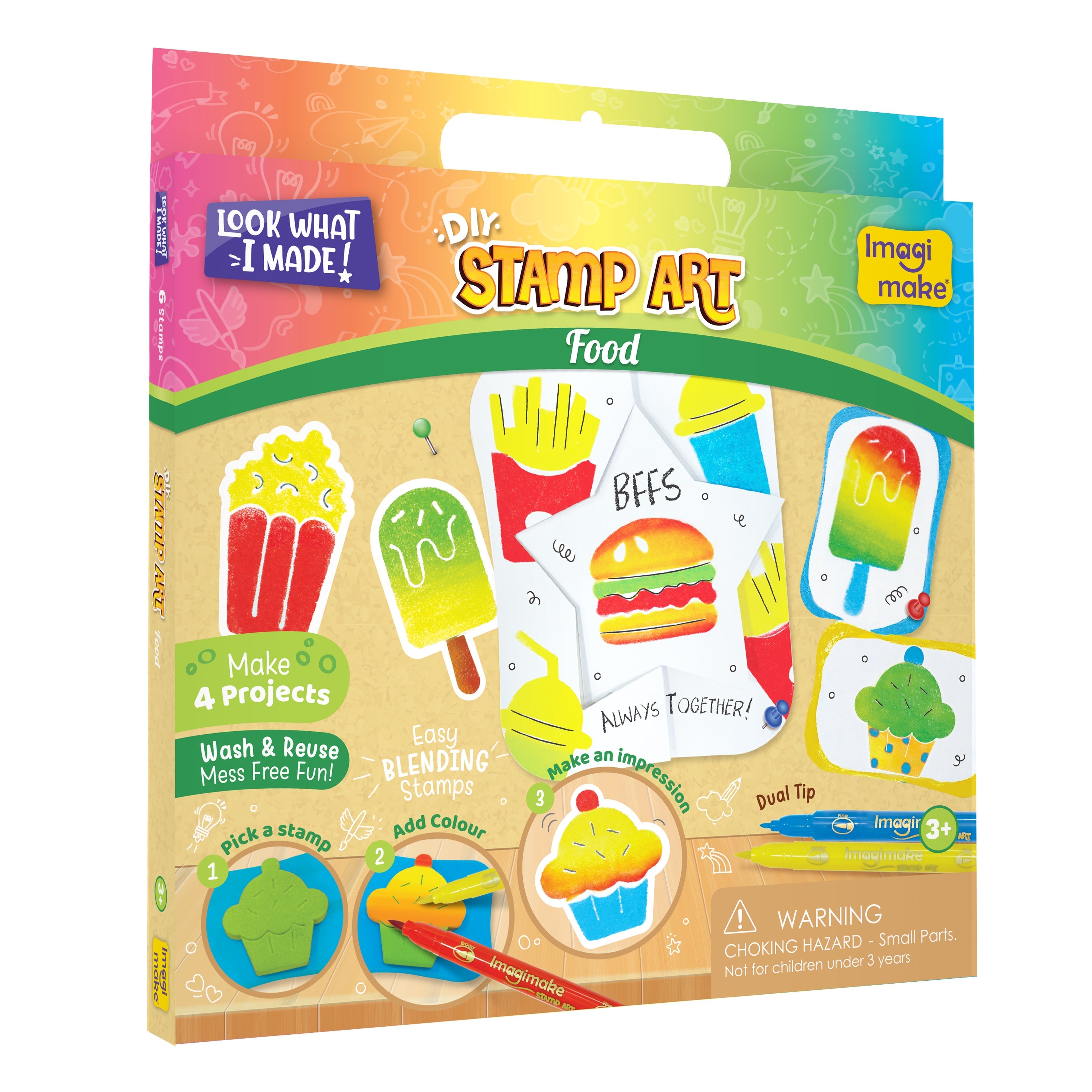 Stamp Art - Combo - Animal Kingdom, Food, Smiley