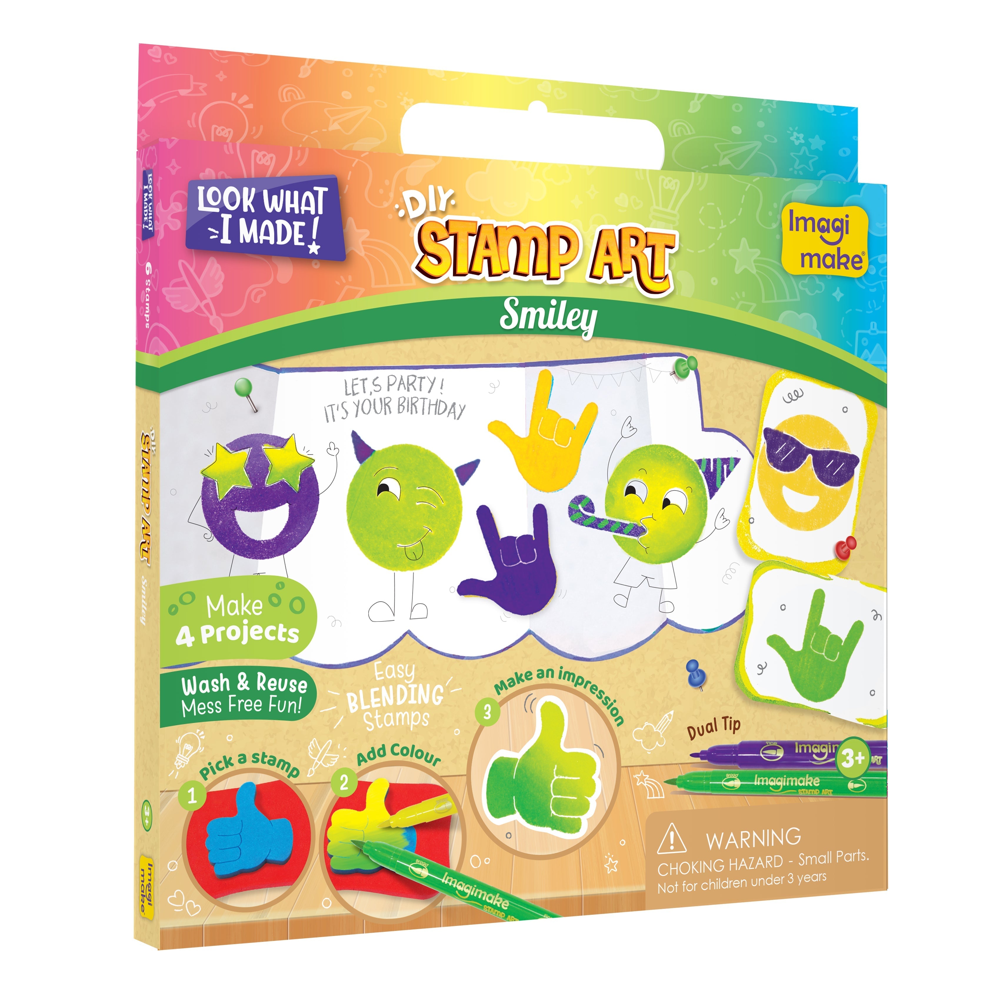 Stamp Art - Combo - Animal Kingdom, Food, Smiley