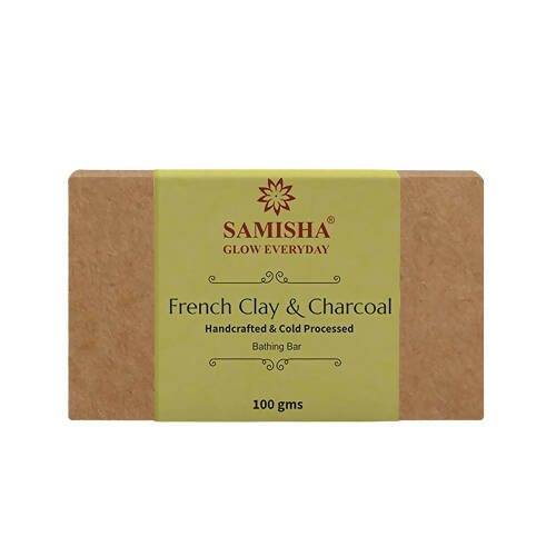 Samisha Organic French Green Clay & Charcoal Deep Cleansing Bath Bar