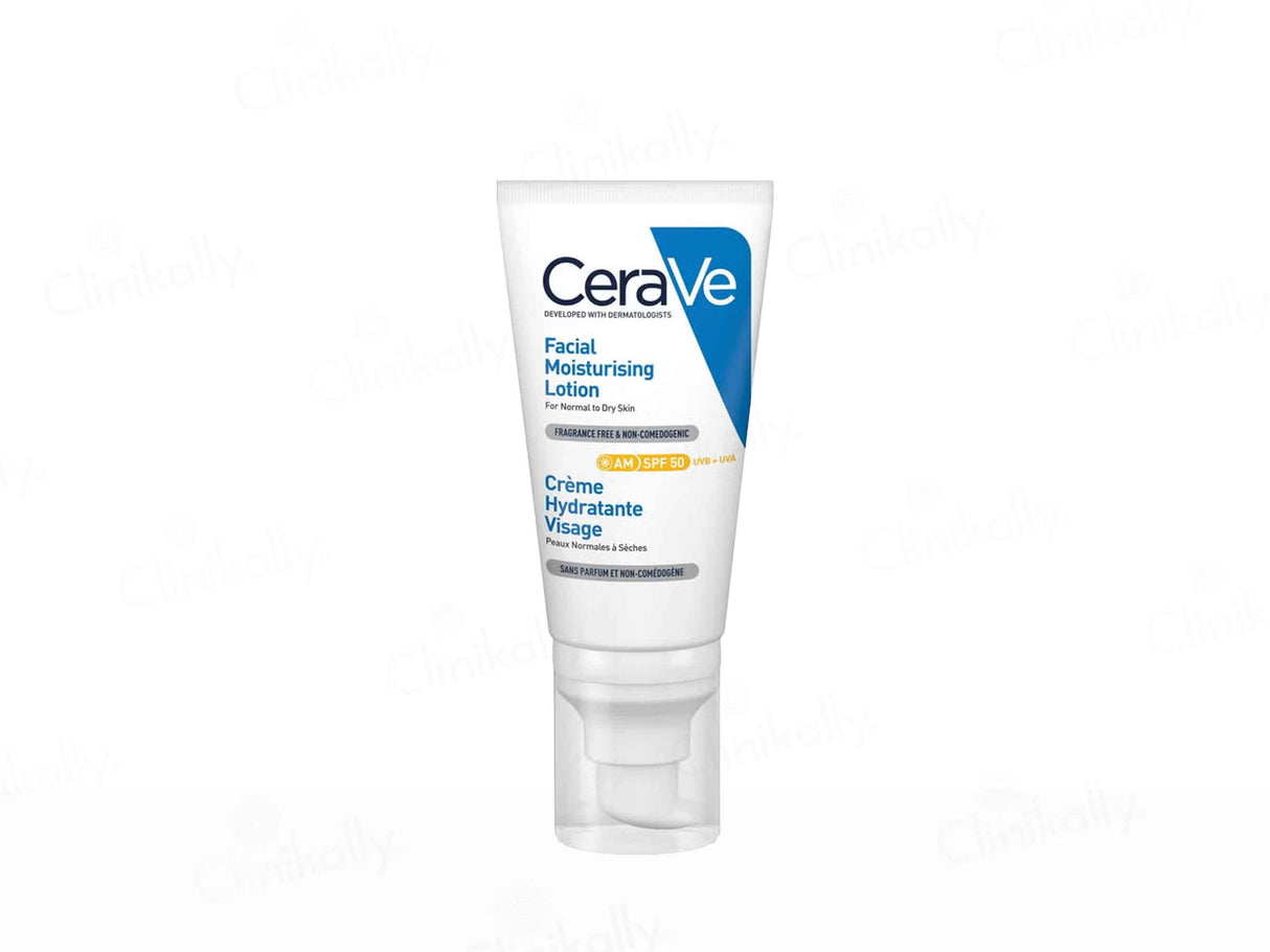 CeraVe AM Facial Moisturising Lotion For Normal to Dry Skin SPF 50