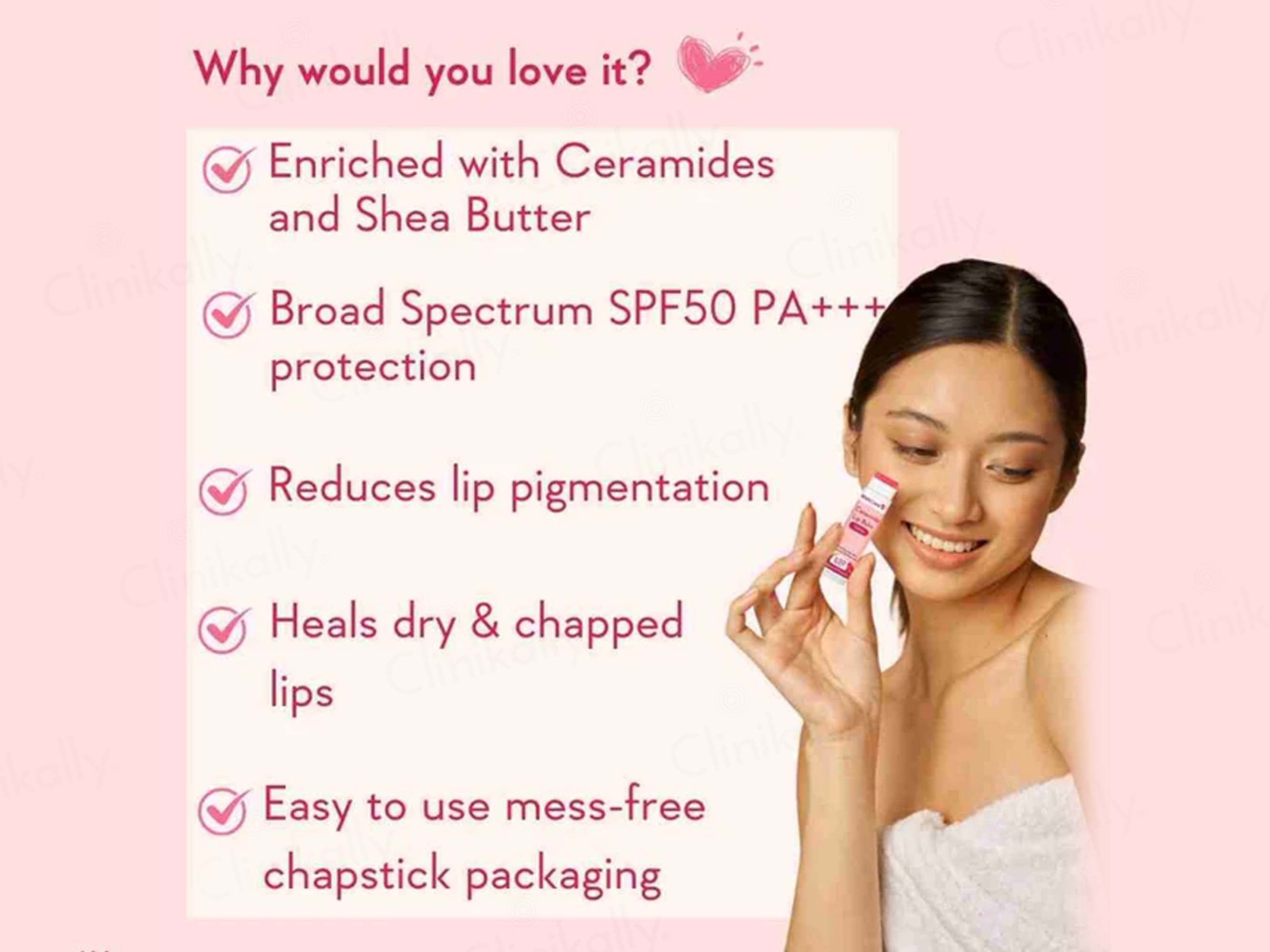 WishCare Ceramide Lip Balm - Tinted SPF 50 PA+++