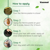 Vasmol Natural Henna Paste Ready To Use