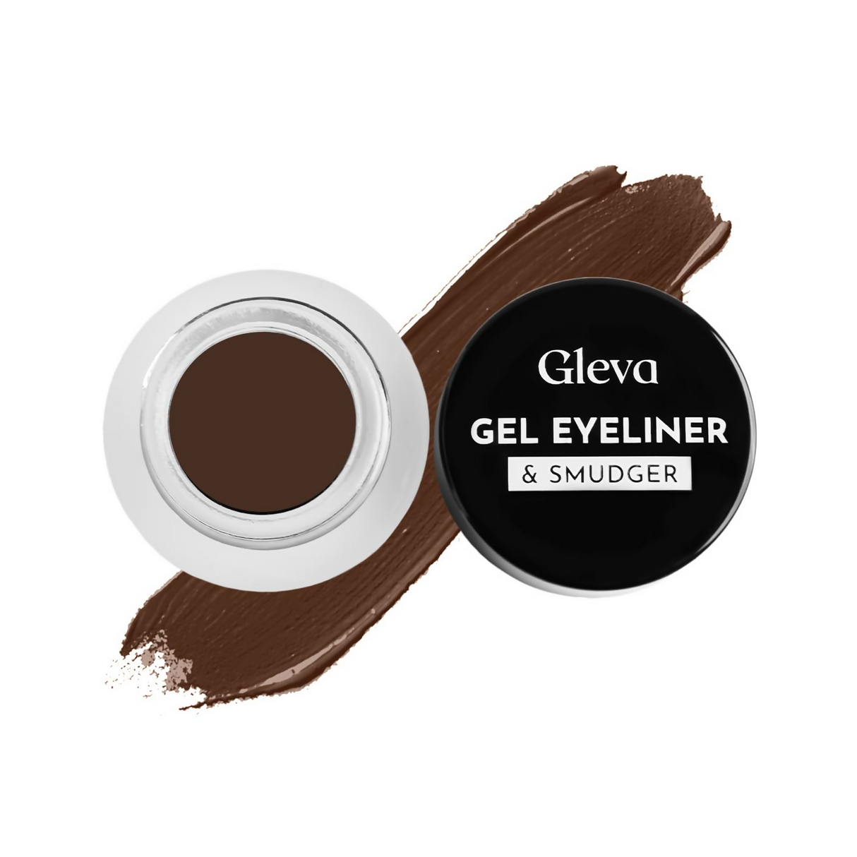 Gleva Compact Black Gel Eyeliner - Brown