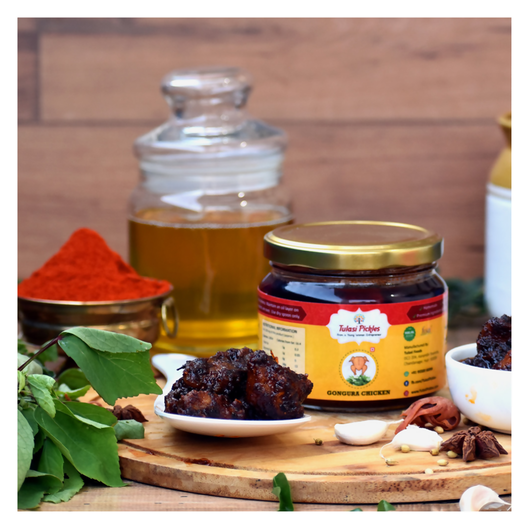 Tulasi Pickles Gongura Chicken Bonless Pickle