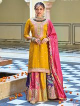 Multicolour Embroidered Sharara