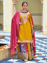 Multicolour Embroidered Sharara