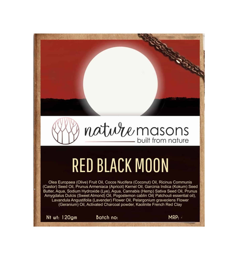 Nature Masons Red Black Moon Artisanal Cold Process Soap