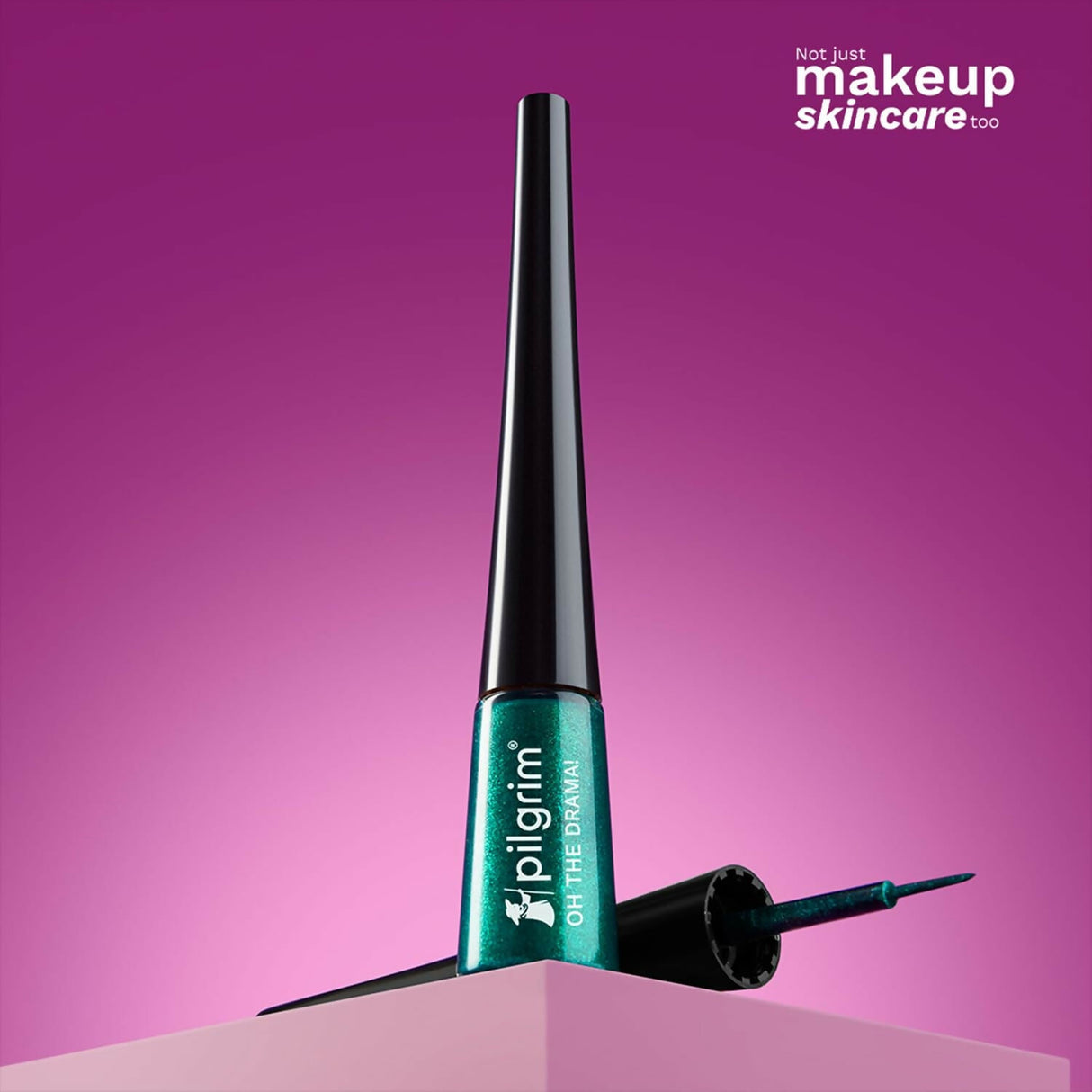 Pilgrim Metallic Eyeliner Green Envy, Long Lasting & Smudge Proof Enriched With Argan Oil