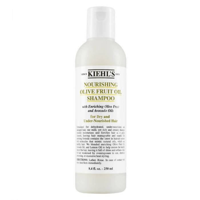 Kiehl's Nourishing Olive Fruit Oil Shampoo For Dry & Damaged Hair, Leaves Hair Soft And Shiny, with Avocado Oil & Lemon Oil