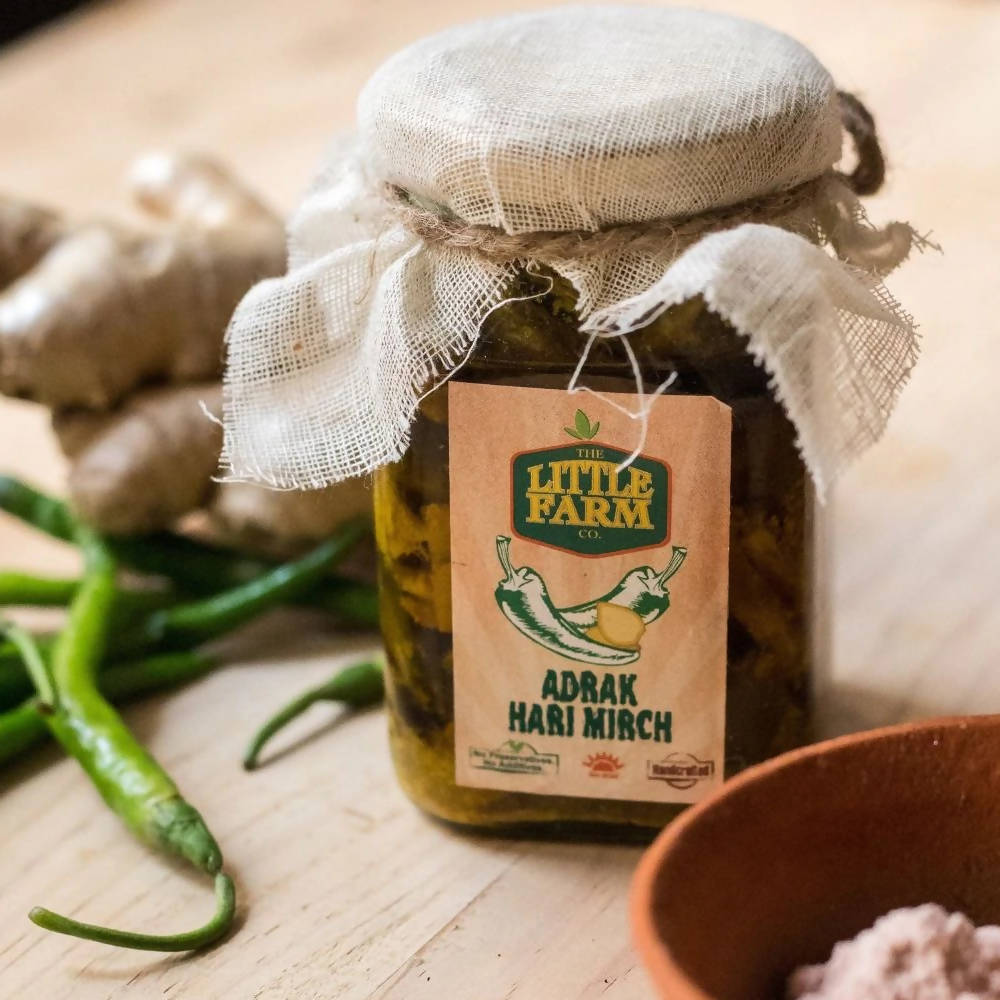 The Little Farm Co Adrak Hari Mirch Pickle